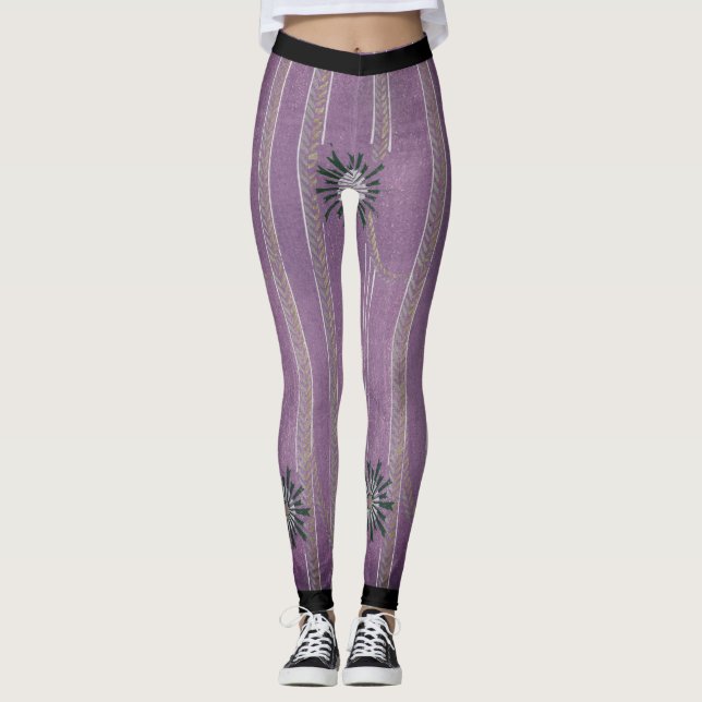 Leggings KORIN JAPONÉS ART PURPLE LeggES (Anverso)