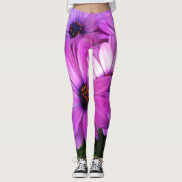 Leggings La actitud florece las polainas; Bonito en rosa
