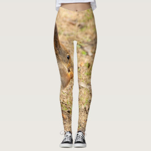 Leggings La ardilla linda come una foto de nuez