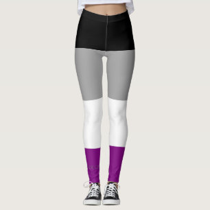 Leggings La bandera del orgullo asexual de SlipperyJoe enfa