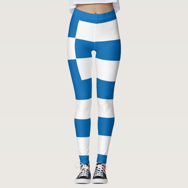 Leggings La bandera nacional de Grecia (Anverso)