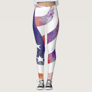 Leggings La bandera norteamericana, la Vieja Gloria, es pat