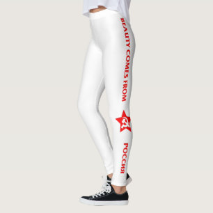 Leggings La belleza viene de Rusia en las polainas rusas
