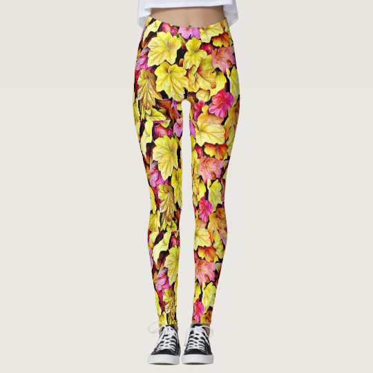 Leggings La caída del otoño deja las polainas