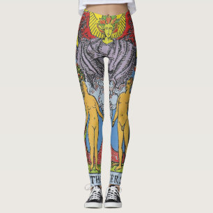 Leggings La carta Tarot de los amantes que leen