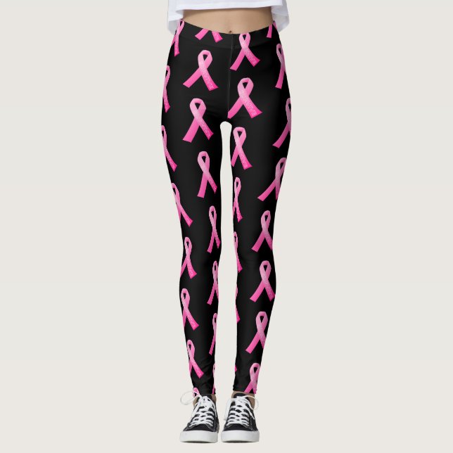Leggings La cinta Polaina-Rosada de las mujeres sobrevive (Anverso)