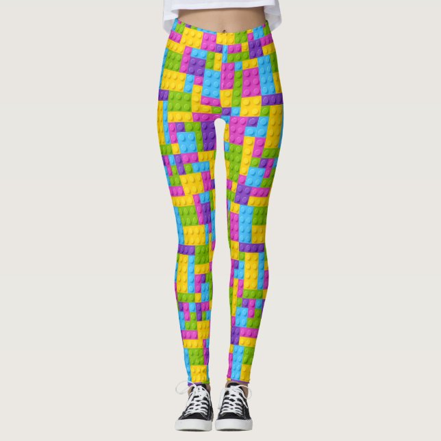 Leggings La construcción plástica bloquea el modelo (Anverso)