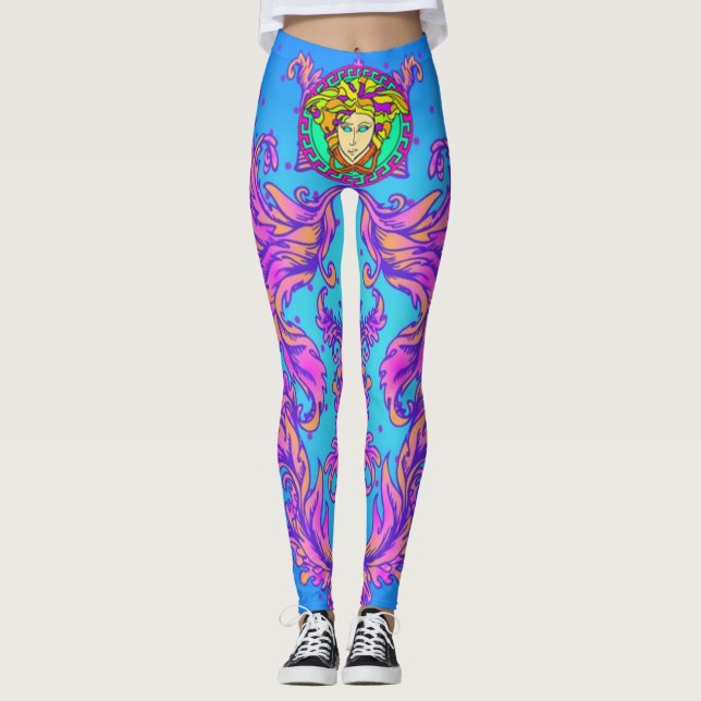 Leggings La diseñadora Medusa Pastel (Anverso)
