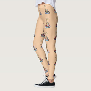 Leggings La Divertida Giraffe Personalizado En Motocicleta,