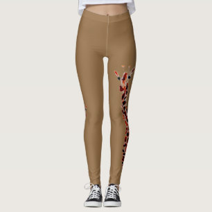 Leggings La divertida jirafa del arte salvaje