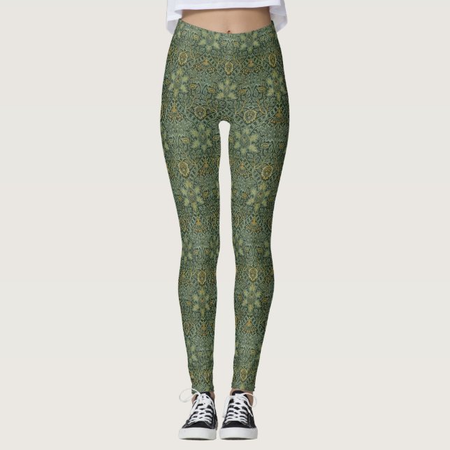 Leggings La elegancia persa morris: la alfombra de alfombra (Anverso)