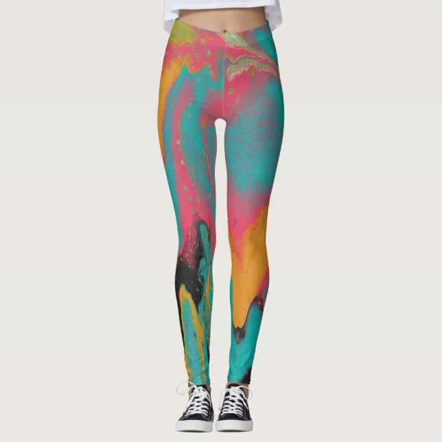 Leggings La Fiesta 1 brillante y coloridas piernas divertid (Anverso)