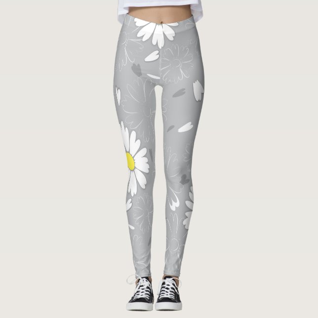 Leggings La flor de margarita de Eilin (Anverso)