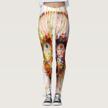 La fuerte expresión del hombre en llamas