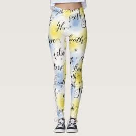 Leggings La fuerza cree en un patrón sin problemas