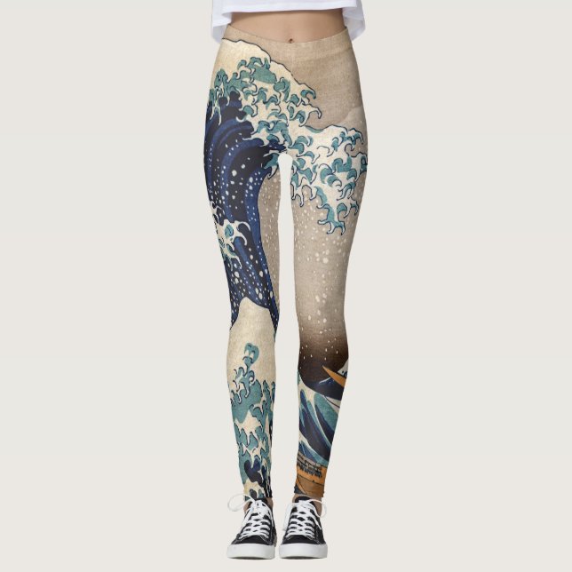 Leggings La gran ola de Kanagawa (Anverso)