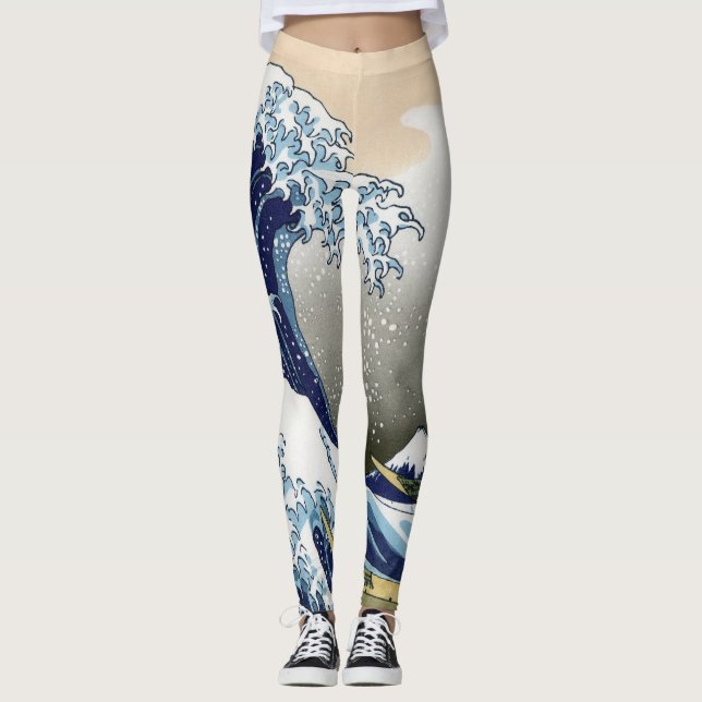 Leggings La gran ola de Kanagawa (Anverso)