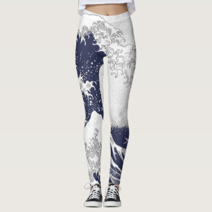 Leggings La gran onda de Kanagawa (神奈川沖浪裏)
