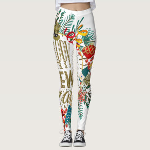Leggings La guirnalda de Año Nuevo