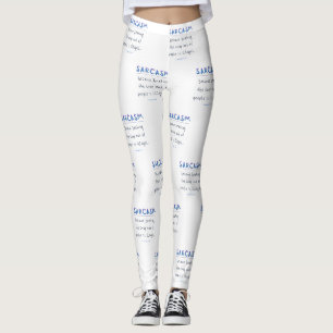 Leggings La ilusión de metal pulido sarcasmo de SlipperyJoe