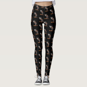 Leggings La jirafa derretida Diseño de arte surrealista div