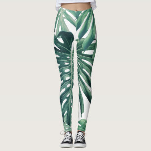 Leggings La jungla tropical deja el fondo floral