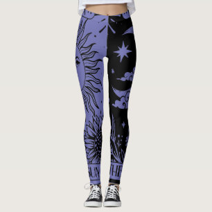 Leggings La leyenda de la tarjeta Tarot de Sun y Moon