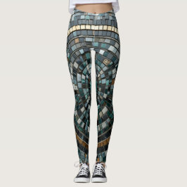 Leggings La lujosa muralla de mosaico circular