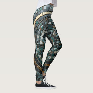 Leggings La lujosa muralla de mosaico circular