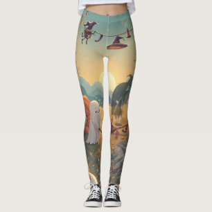 Leggings La mañana después de Halloween: un cuento de limpi