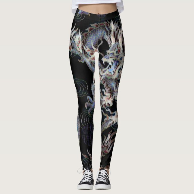 Leggings La mayoría de la fantasía popular del dragón de la (Anverso)