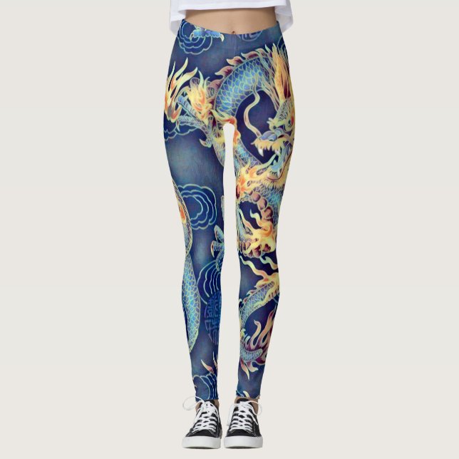 Leggings La mayoría del arte chino popular del cromo del (Anverso)