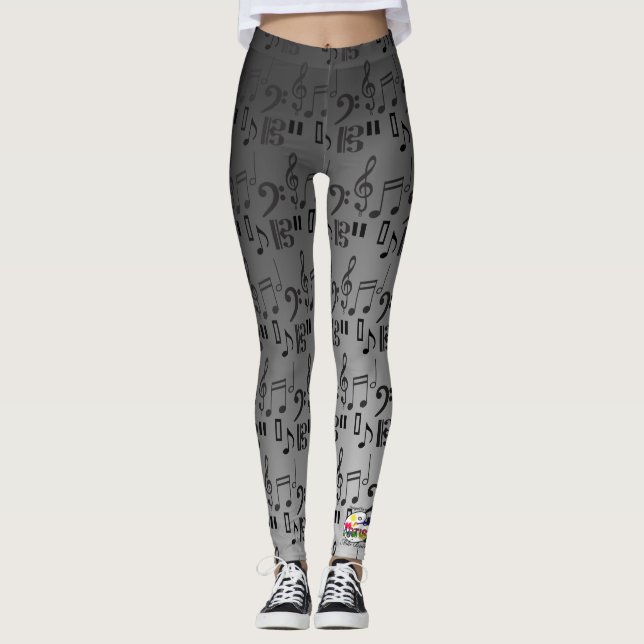 Leggings La MÚSICA observa las polainas de la guitarra de (Anverso)
