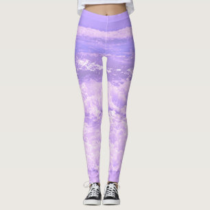 Leggings La naturaleza del océano marino Olas de espuma Agu