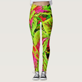 Leggings La naturaleza vibrante deja el patrón