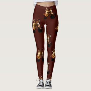 Leggings La Navidad de hombres espalda con espalda sin cami