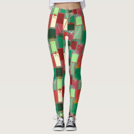 Leggings La Navidad se presenta con cintas y arcos
