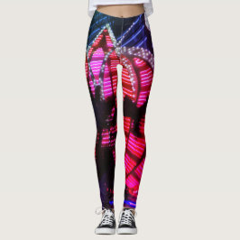 Leggings La noche de Vegas enciende las polainas
