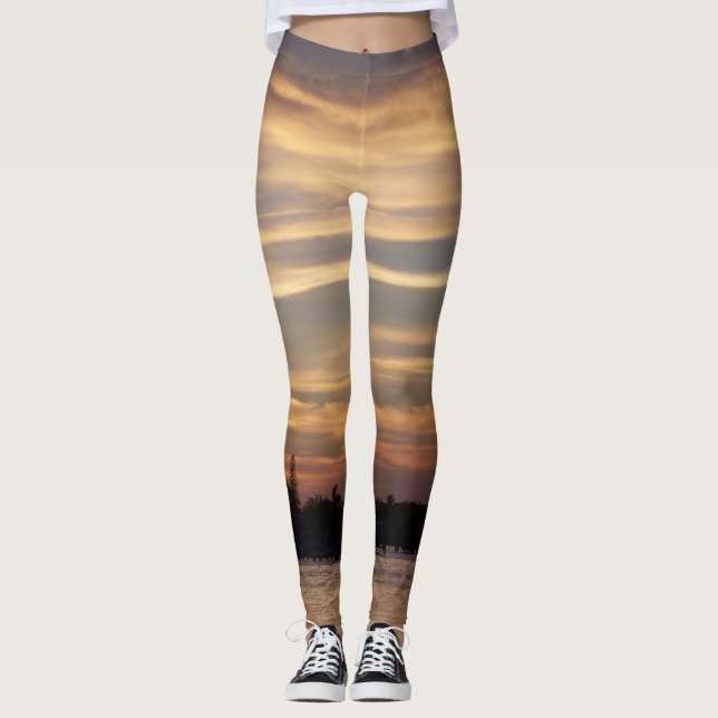 Leggings La nube dorada de Florida Keys Sunset (Anverso)
