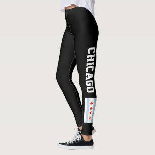 Leggings La oscuridad de encargo de la bandera de la ciudad
