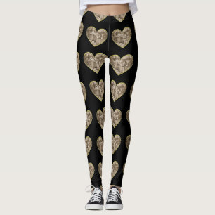 Leggings La pareja de Romance Vintage, el hombre y la mujer