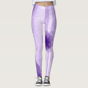 Leggings La pasión púrpura florece las polainas del arte