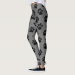 Leggings La pata grande del perro imprime el modelo<br><div class="desc">Polainas de la diversión para los amantes del perro</div>