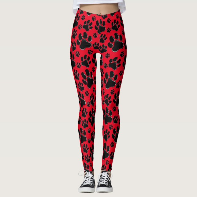 Leggings La pata roja imprime el modelo (Anverso)