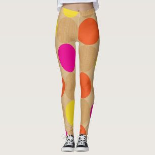 Leggings La polka domina las piernas de las mujeres