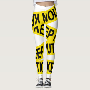 Leggings La precaución guarda hacia fuera la cinta