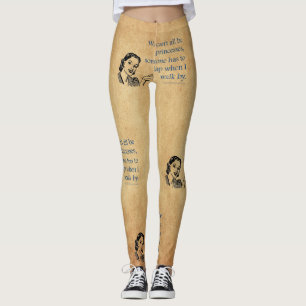 Leggings La princesa de SlipperyJoe aplaude caminar diverti