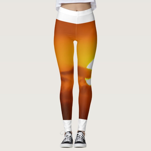 Leggings la puesta de sol blanca (Anverso)