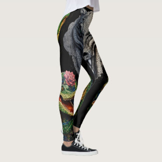 Leggings "La serenidad de Sobek: Resumen del tatuaje de cab