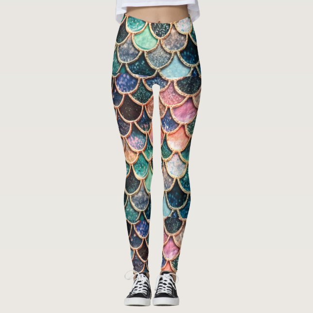 Leggings La sirena escala polainas (Anverso)